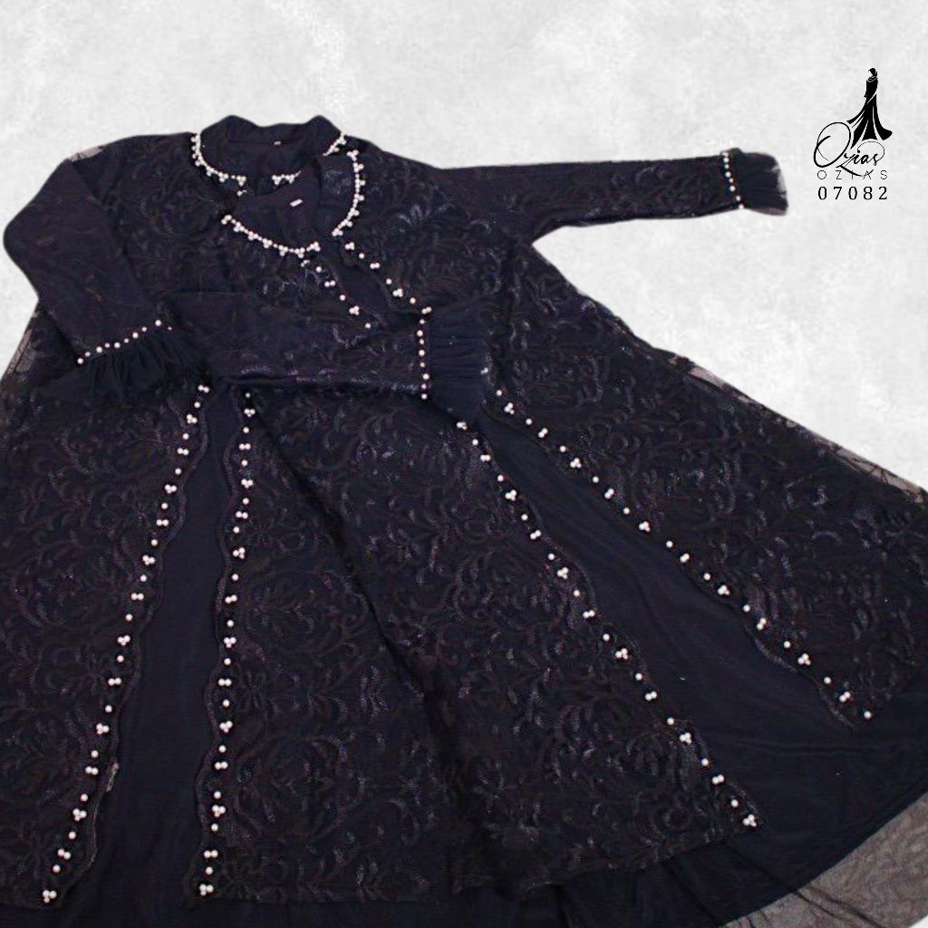 GAMIS OZIAS TILE IBU & ANAK 07062 07082 LD 105 80 90 I Gamis Tile Premium I Gamis Kondangan
