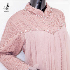 GAMIS OZIAS BROKAT KAGURA 09879 LD 105 I Gamis Super Cantik I Gamis Fashion Muslim Wanita Santai Nyaman Fit Panjang