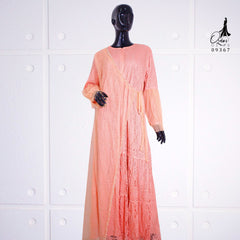 GAMIS OZIAS BROKAT FAMELLA 09367 LD 105 I Gamis Pesta Muslimah I Gamis Busui Friendly Motif Nyaman