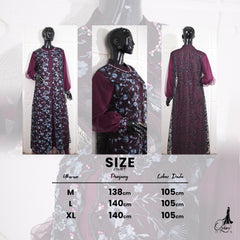 GAMIS OZIAS TILE NAMIRA 07165 LD 105 120 140 I Gamis Tile Premium I Gamis Kondangan Mewah 2XL 4XL
