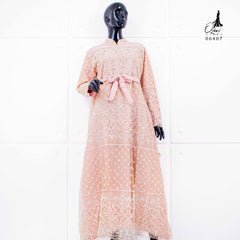 GAMIS OZIAS TILE FLORA 06407 LD 105 I Gaun Simpel Wisuda I Gamis Lebaran Muslim Nyaman