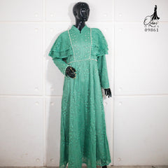 GAMIS OZIAS BROKAT GARDEN LACE 09861 LD 105 I Gamis Formal Wisuda I Gamis Simpel Busui Friendly Nyaman Muslim