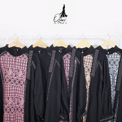 GAMIS OZIAS JETBLACK 09659 LD 120 I Gamis Fashion Muslimah I Abaya Lebaran Dress Hitam 2XL