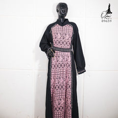 GAMIS OZIAS JETBLACK 09659 LD 120 I Gamis Fashion Muslimah I Abaya Lebaran Dress Hitam 2XL