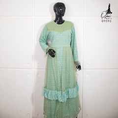 GAMIS OZIAS BROKAT PREMIUM 09591 LD 105 I Gamis Fashion Muslimah I Gamis Pesta Remaja Nyaman Panjang