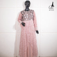 GAMIS OZIAS TILE 07115 LD 105 I Gamis Tile Bordir I Gamis Pesta