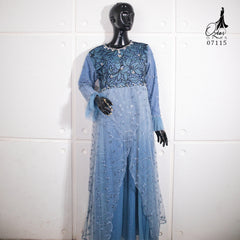 GAMIS OZIAS TILE 07115 LD 105 I Gamis Tile Bordir I Gamis Pesta