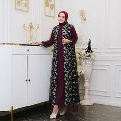 GAMIS OZIAS TILE NAMIRA 07165 LD 105 120 140 I Gamis Tile Premium I Gamis Kondangan Mewah 2XL 4XL