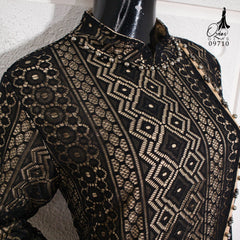 GAMIS OZIAS BROKAT NAZILLA 09710 LD 105 I Gamis Pesta Muslimah I Gamis Wisuda Remaja   Nyaman Panjang Wanita
