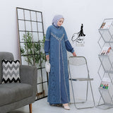GAMIS OZIAS BROKAT ALYA 10012 LD 105 I Gamis Brokat Premium I Gamis Santai Wanita