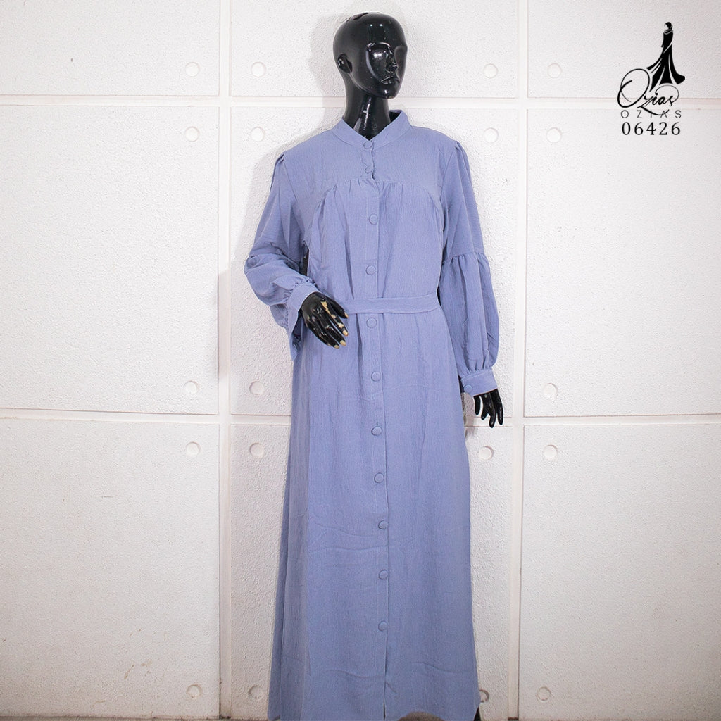 GAMIS OZIAS CRINGKLE POLOS 06426 LD 105 I Fashion Muslimah I Dress Home Busui Friendly Panjang Nyaman