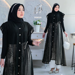 OUTER OZIKO BROKAT 03059 LD 105 I Outer Lepas Pasang I Outer brokat Premium