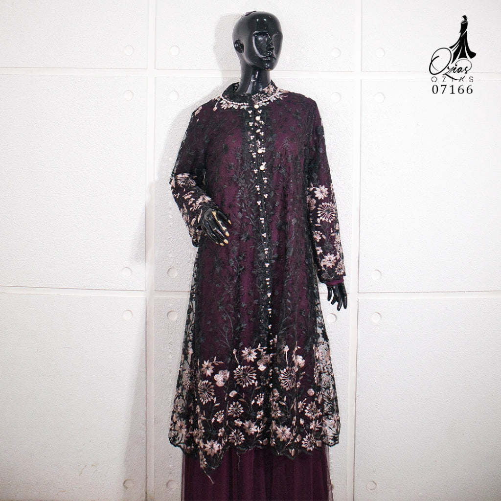 GAMIS OZIAS TILE 07166 LD 105 I Gamis Kondangan Mewah I Gamis Pesta