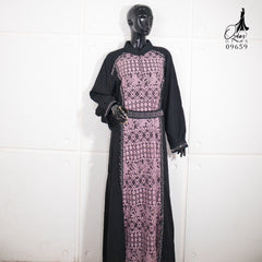 GAMIS OZIAS JETBLACK 09659 LD 120 I Gamis Fashion Muslimah I Abaya Lebaran Dress Hitam 2XL