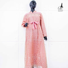 GAMIS OZIAS TILE FLORA 06407 LD 105 I Gaun Simpel Wisuda I Gamis Lebaran Muslim Nyaman