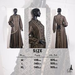 GAMIS OZIAS BROKAT NAZILLA 09710 LD 105 I Gamis Pesta Muslimah I Gamis Wisuda Remaja   Nyaman Panjang Wanita
