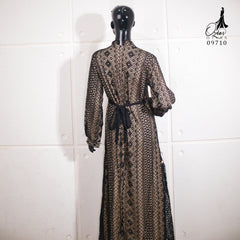 GAMIS OZIAS BROKAT NAZILLA 09710 LD 105 I Gamis Pesta Muslimah I Gamis Wisuda Remaja   Nyaman Panjang Wanita