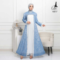 GAMIS OZIAS BROKAT 10017 LD 105 I Gamis Kondangan Mewah I Gamis Pesta