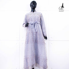 GAMIS OZIAS TILE FLORA 06407 LD 105 I Gaun Simpel Wisuda I Gamis Lebaran Muslim Nyaman