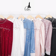 OZIAS GAMIS BROKAT 10015 LD 105 120 I Gamis Brokat Premium I Gamis Kondangan Mewah