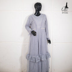 GAMIS OZIAS BROKAT 09586 LD 105 I Gamis Pesta Busui Friendly I Gamis Remaja Muslimah Nyaman Panjang