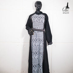 GAMIS OZIAS JETBLACK 09659 LD 120 I Gamis Fashion Muslimah I Abaya Lebaran Dress Hitam 2XL
