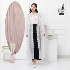 VEST OUTER BROKAT BALIYA OZIKO 03224 LD 105 I Outer Kondangan Wanita I Outer Casual Cantik