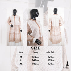 GAMIS OZIAS TILE 07210 LD 105 | Gamis Tile Mewah | Gamis Pesta