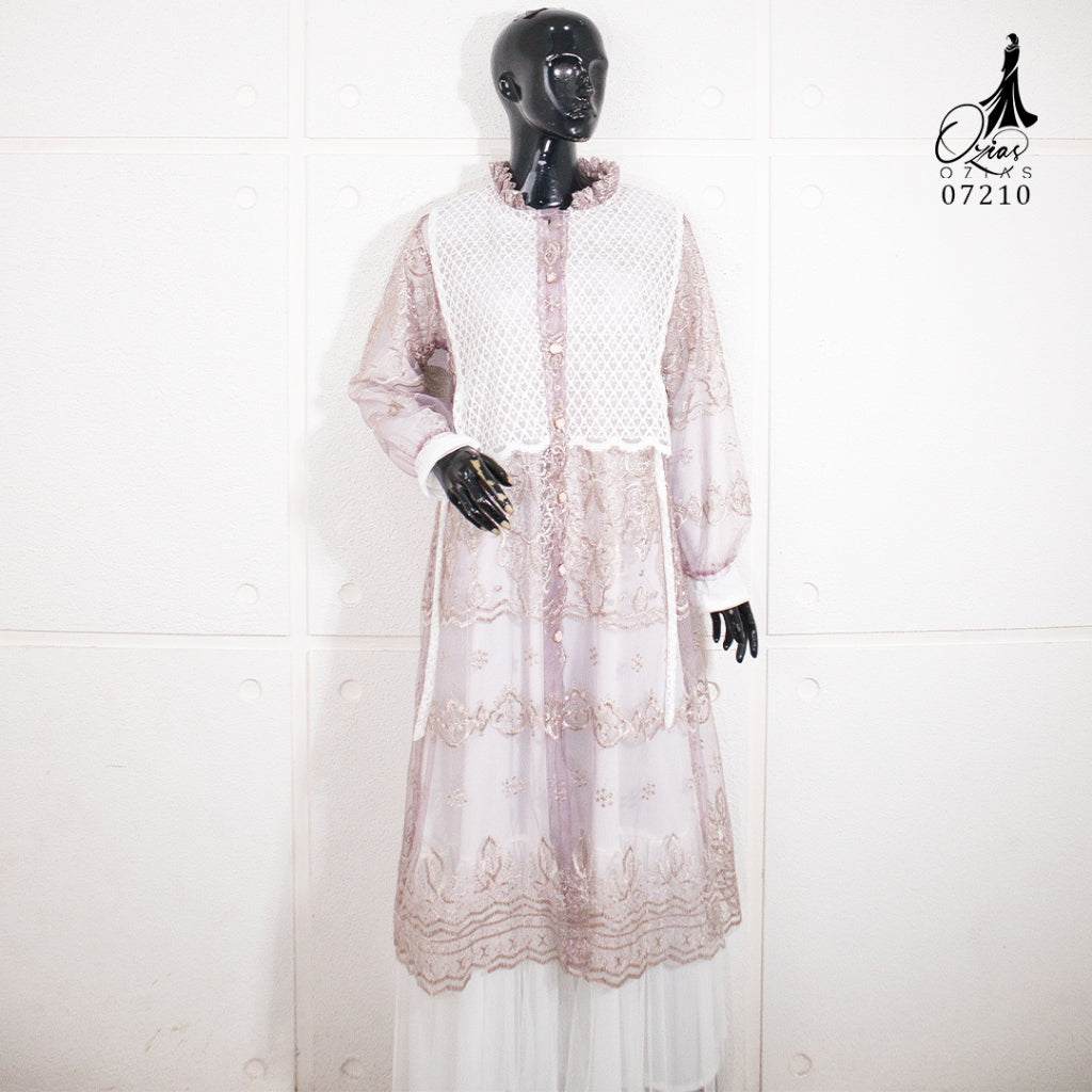 GAMIS OZIAS TILE 07210 LD 105 | Gamis Tile Mewah | Gamis Pesta