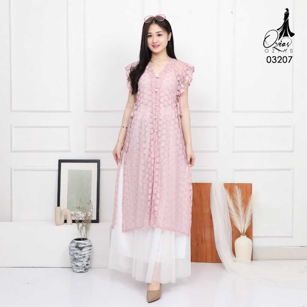 VEST OUTER BROKAT OZIKO 03207 I Outer Brokat Cantik I Luaran Cantik