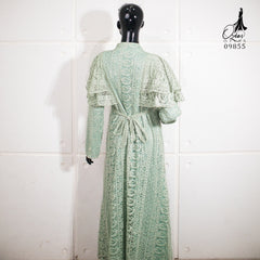 GAMIS OZIAS BROKAT KAGURA 09855 LD 105 I Gamis Kondangan Wanita I Gamis Fashion Casual