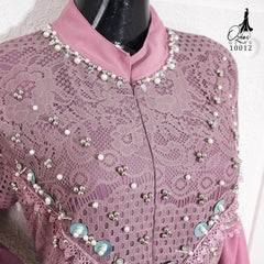GAMIS OZIAS BROKAT ALYA 10012 LD 105 I Gamis Brokat Premium I Gamis Santai Wanita
