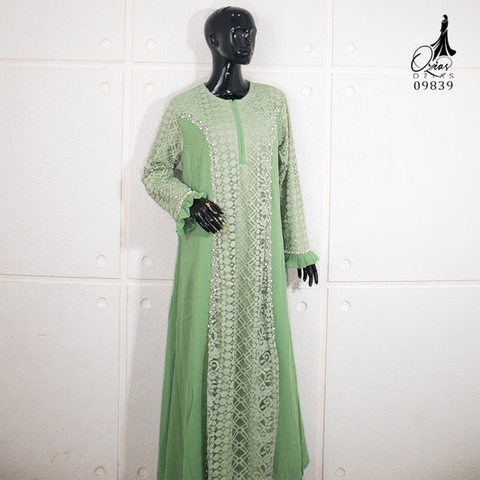 GAMIS OZIAS BROKAT ZIGZAG 09839 LD 105 I Gamis Fashion Muslimah I Gamis Busui Friendly Fit Nyaman