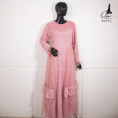 GAMIS OZIAS BROKAT PREMIUM 09591 LD 105 I Gamis Fashion Muslimah I Gamis Pesta Remaja Nyaman Panjang