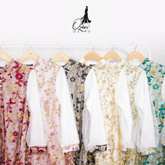 GAMIS OZIAS TILE 07233 LD 105 I Gamis Kondangan Mewah I Gamis Tile Premium