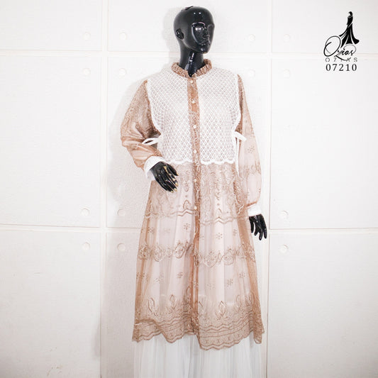 GAMIS OZIAS TILE 07210 LD 105 | Gamis Tile Mewah | Gamis Pesta
