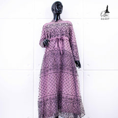 GAMIS OZIAS TILE FLORA 06407 LD 105 I Gaun Simpel Wisuda I Gamis Lebaran Muslim Nyaman