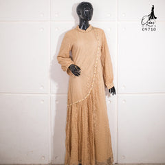 GAMIS OZIAS BROKAT NAZILLA 09710 LD 105 I Gamis Pesta Muslimah I Gamis Wisuda Remaja   Nyaman Panjang Wanita