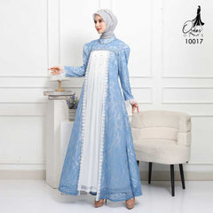 GAMIS OZIAS BROKAT 10017 LD 105 I Gamis Kondangan Mewah I Gamis Pesta