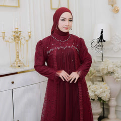 OZIAS GAMIS BROKAT 10015 LD 105 120 I Gamis Brokat Premium I Gamis Kondangan Mewah