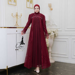 OZIAS GAMIS BROKAT 10015 LD 105 120 I Gamis Brokat Premium I Gamis Kondangan Mewah