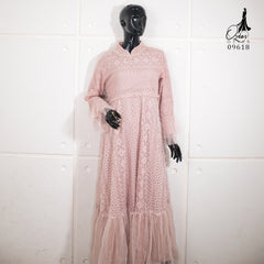 GAMIS OZIAS BROKAT IMPORT 09618 LD 105 I Gamis Fashion Simpel I Gamis Remaja Mewah