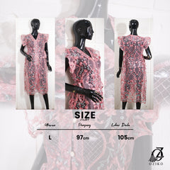 VEST OUTER OZIKO TILE BORDIR AIKO 03192 LD 105 I Outer Tile Bordir I Outer Lepas Pasang