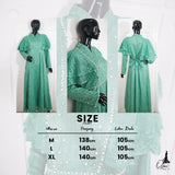 GAMIS OZIAS BROKAT GARDEN LACE 09861 LD 105 I Gamis Formal Wisuda I Gamis Simpel Busui Friendly Nyaman Muslim
