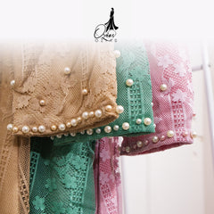GAMIS OZIAS BROKAT GARDEN LACE 09861 LD 105 I Gamis Formal Wisuda I Gamis Simpel Busui Friendly Nyaman Muslim