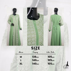 GAMIS OZIAS BROKAT ZIGZAG 09839 LD 105 I Gamis Fashion Muslimah I Gamis Busui Friendly Fit Nyaman