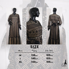 GAMIS OZIAS BROKAT IMPORT 09618 LD 105 I Gamis Fashion Simpel I Gamis Remaja Mewah