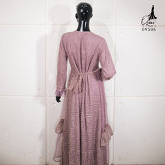 GAMIS OZIAS BROKAT 09586 LD 105 I Gamis Pesta Busui Friendly I Gamis Remaja Muslimah Nyaman Panjang