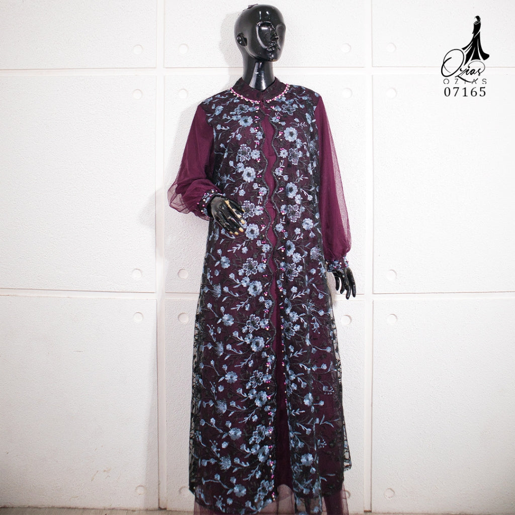 GAMIS OZIAS TILE NAMIRA 07165 LD 105 120 140 I Gamis Tile Premium I Gamis Kondangan Mewah 2XL 4XL