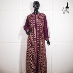 GAMIS OZIAS TILE 07177 LD 105 120 I Gamis Tile Mewah I Gamis Kondnagan Dan WIsuda Wanita